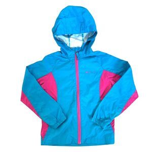 Mountain Warehouse Kids Girls Youth Rain Jacket Raincoat Size 7-8 Hood Hooded